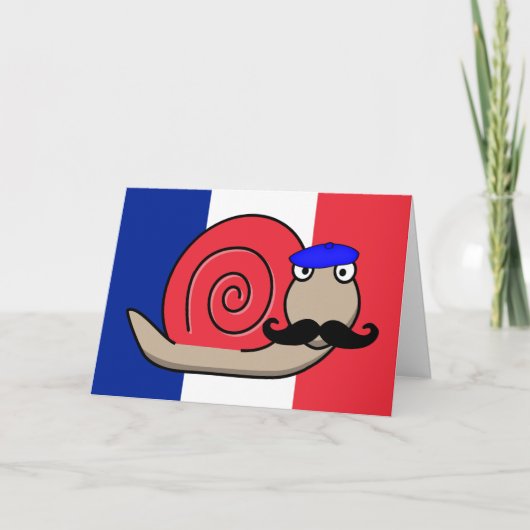 Cartes Pour Fêtes Annuelles Snail de Bastille (Devant)