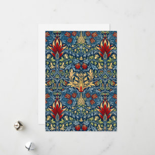 Cartes Pour Fêtes Annuelles Snakeshead, points d'infini par William Morris
