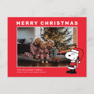 Cartes Pour Fêtes Annuelles Snoopy Père Noël Christmas Family Photo Collage