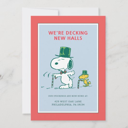 Cartes Pour Fêtes Annuelles Snoopy Top Chapeau Pepperment Candy (Devant)