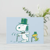 Cartes Pour Fêtes Annuelles Snoopy Top Chapeau Pepperment Candy (Debout devant)