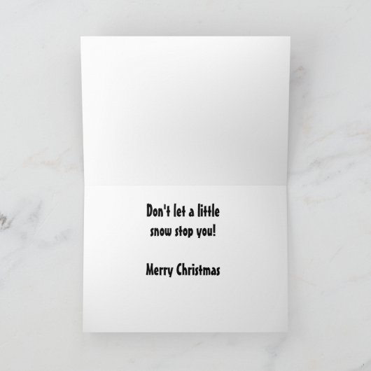 Cartes Pour Fêtes Annuelles Snow bowling (Intérieur)