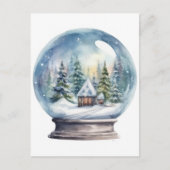 Cartes Pour Fêtes Annuelles Snow Globe (Devant)