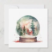 Cartes Pour Fêtes Annuelles Snow Globe (Devant)