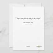 Cartes Pour Fêtes Annuelles Snow Serene Design (Dos)