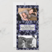 Cartes Pour Fêtes Annuelles Snow Zombie Morsures Dark Bkgrd Ajouter Photos Pho (Devant)