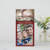 Cartes Pour Fêtes Annuelles Snowbound Train Photocard (Debout devant)