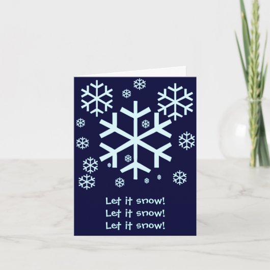 Cartes Pour Fêtes Annuelles Snowflake Card (Devant)