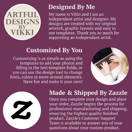 Cartes Pour Fêtes Annuelles Snowflake Plum Bling Script tendance Chic 5 Photo