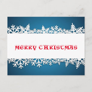 Cartes Pour Fêtes Annuelles Snowflake Serenade