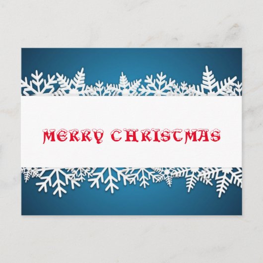 Cartes Pour Fêtes Annuelles Snowflake Serenade (Devant)