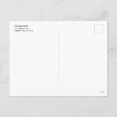 Cartes Pour Fêtes Annuelles Snowflake Whimsy Merry & Bright Red Typographie (Dos)