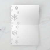 Cartes Pour Fêtes Annuelles Snowflakes et Skuls (Intérieur)