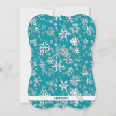 Cartes Pour Fêtes Annuelles Snowflakes ・ Joyeux ・ Lumineux ・ Fêtes ・ Nouvel An (Dos)