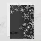 Cartes Pour Fêtes Annuelles Snowflakes Photo de Noël (Dos)