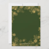 Cartes Pour Fêtes Annuelles Snowflakes Photo de Noël (Dos)