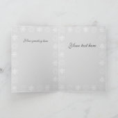 Cartes Pour Fêtes Annuelles Snowflakes salutations 2 (Intérieur)