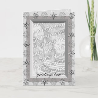 Cartes Pour Fêtes Annuelles Snowflakes salutations 2