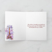 Cartes Pour Fêtes Annuelles Snowflakes Tour Eiffel Paris Noël d'hiver (Intérieur)