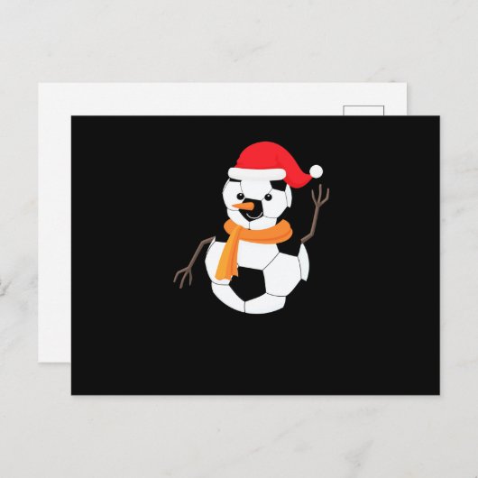 Cartes Pour Fêtes Annuelles Snowman (Devant / Derrière)