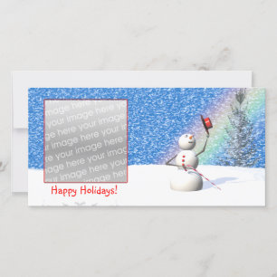 Cartes Pour Fêtes Annuelles Snowman