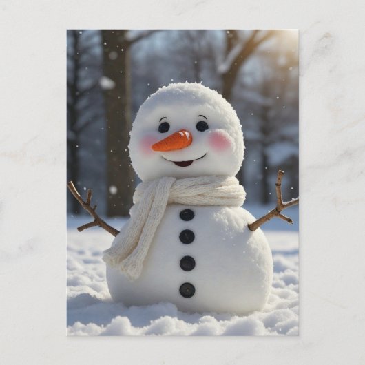 Cartes Pour Fêtes Annuelles Snowman (Devant)