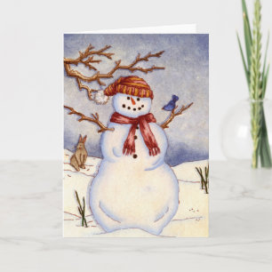 Cartes Pour Fêtes Annuelles Snowman