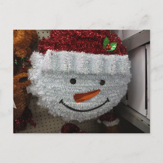 Cartes Pour Fêtes Annuelles Snowman À Santa Hat (Devant)