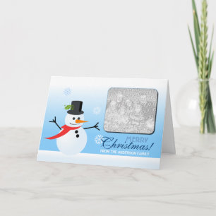 Cartes Pour Fêtes Annuelles Snowman (avec photo)