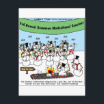 Cartes Pour Fêtes Annuelles Snowman Convention Drôle cadeaux de Noël & Tee - s<br><div class="desc">Vous regardez un Rick London de cadeaux de dessin animé, de tee - shirts, ou de collection intitulé "Snowman Convention". Nous sommes honorés que vous nous ayez rendu visite. Ici vous trouverez des dessins primés par l'équipe de Londons Times Cartoons, classé n°1 de dessin animé sur Google depuis 2005 Nous...</div>