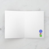 Cartes Pour Fêtes Annuelles Snowman dans un ballon à air chaud (Intérieur)