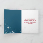 Cartes Pour Fêtes Annuelles Snowman de Noël sur un banc de parc (Intérieur)