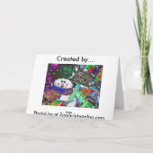 Cartes Pour Fêtes Annuelles Snowman en verre (Dos)