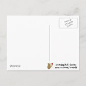 Cartes Pour Fêtes Annuelles Snowman et Bear Friends (Dos)