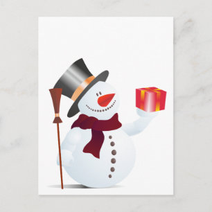Cartes Pour Fêtes Annuelles Snowman for Christmas / X-mas