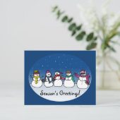 Cartes Pour Fêtes Annuelles Snowman Fun (Debout devant)
