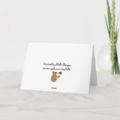 Cartes Pour Fêtes Annuelles Snowman géant et amis (Dos)