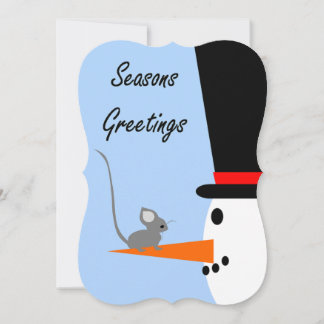 Cartes Pour Fêtes Annuelles Snowman Joyeuses Fêtes