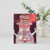 Cartes Pour Fêtes Annuelles Snowman Joyeux Noël (Debout devant)