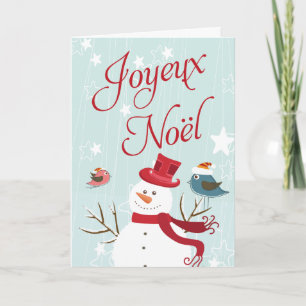 Cartes Pour Fêtes Annuelles Snowman Joyeux Noël Christmas Cards