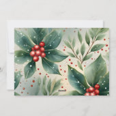 Cartes Pour Fêtes Annuelles Snowman mignon voeux de Noël (Dos)