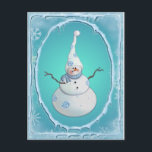 Cartes Pour Fêtes Annuelles SNOWMAN, SCARF & SNOW CASQUETTE par SHARON SHARPE<br><div class="desc">SNOWMAN,  SCARF,  SNOWFLAKES & SNOW CASQUETTE par SHARON SHARPE</div>