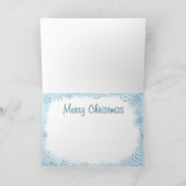 Cartes Pour Fêtes Annuelles SNOWMAN & SNOWFLAKES par SHARON SHARPE (Intérieur)