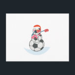 Cartes Pour Fêtes Annuelles Snowman Soccer Dabbing Funny Christmas Dab Ball<br><div class="desc">Snowman Soccer Dabbing Funny Christmas Dab Ball t Shirts</div>