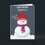 Cartes Pour Fêtes Annuelles Snowman Winter Wonderland<br><div class="desc">Snowman Winter Wonderland Laisser Neige, Laisser Neige, Laisser Neige, Laisser Neige. Célébrez la saison avec ce thème d'hiver amusant et fantasque. Ce design hivernal se compose d'un bonhomme de neige amusant et aimant et de deux enfants gais vêtus de leurs chandails hivernaux les plus chauds. Amusez-vous avec les accessoires, les...</div>