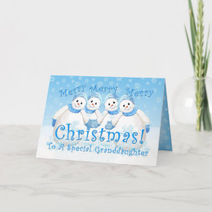Cartes Pour Fêtes Annuelles Snowman Wonderland