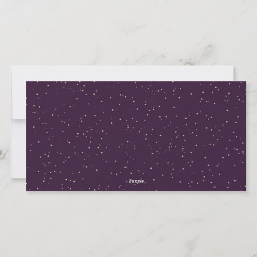 Cartes Pour Fêtes Annuelles Snowple Purple Joyeux Noël Photo (Dos)