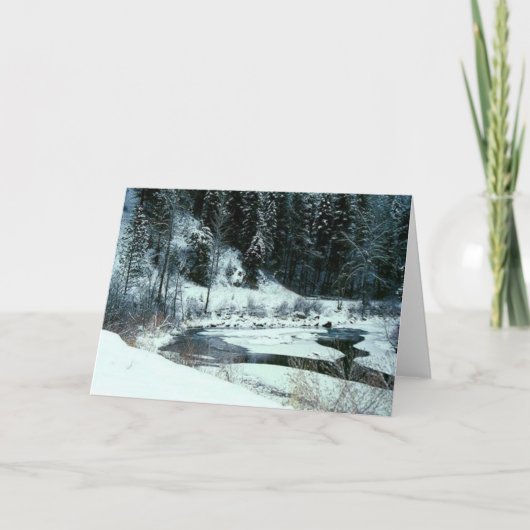 Cartes Pour Fêtes Annuelles Snowy (Devant)