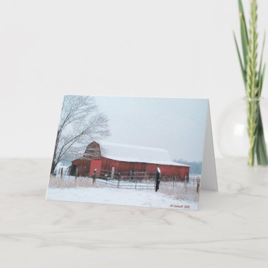 Cartes Pour Fêtes Annuelles Snowy (Devant)