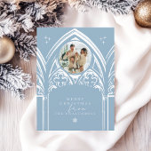 Cartes Pour Fêtes Annuelles Snowy Gothique Hiver Fairytale Noël Photo